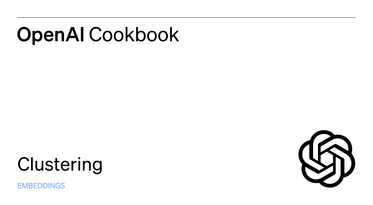 Clustering openai cookbook